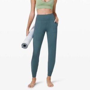 Lululemon Teal High-Waisted Align Joggers